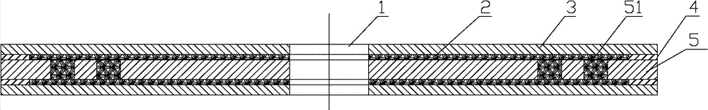 Viscose composite sound-absorbing saw blade matrix