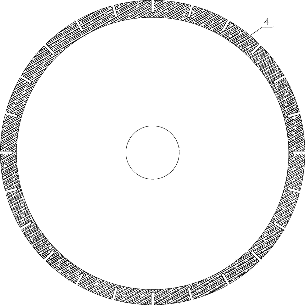 Viscose composite sound-absorbing saw blade matrix