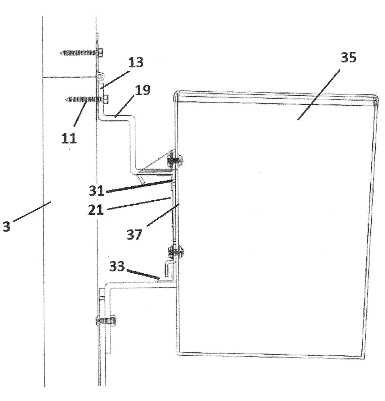 Garage door storage system