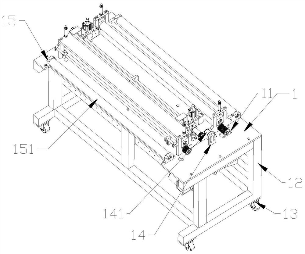 A feeding device for an industrial sewing machine