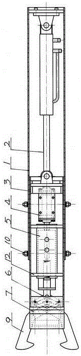 Split garbage compressor push-pull mechanism