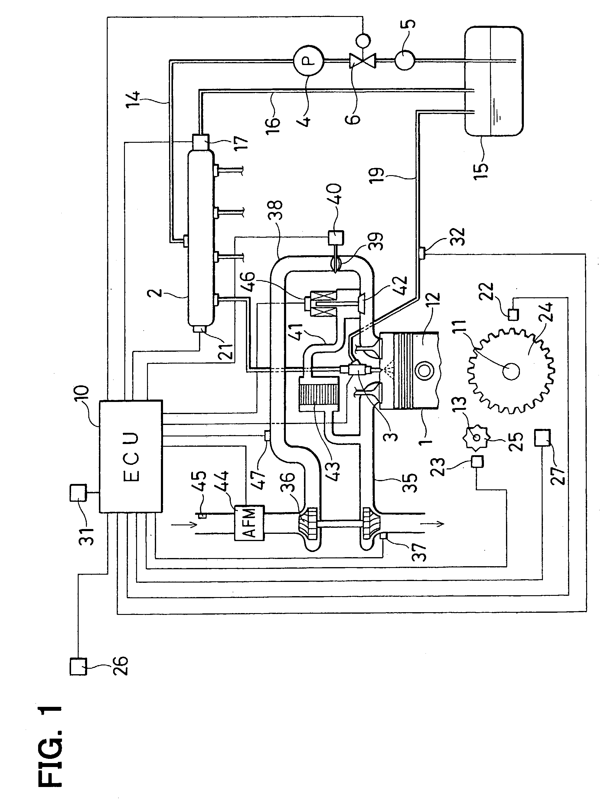 Injection ratio control system for internal combustion engine