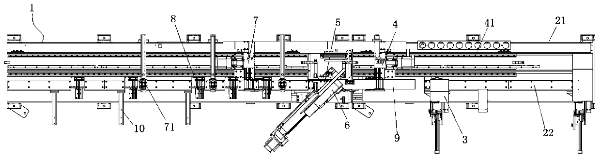 Decorative moulding sawing machine