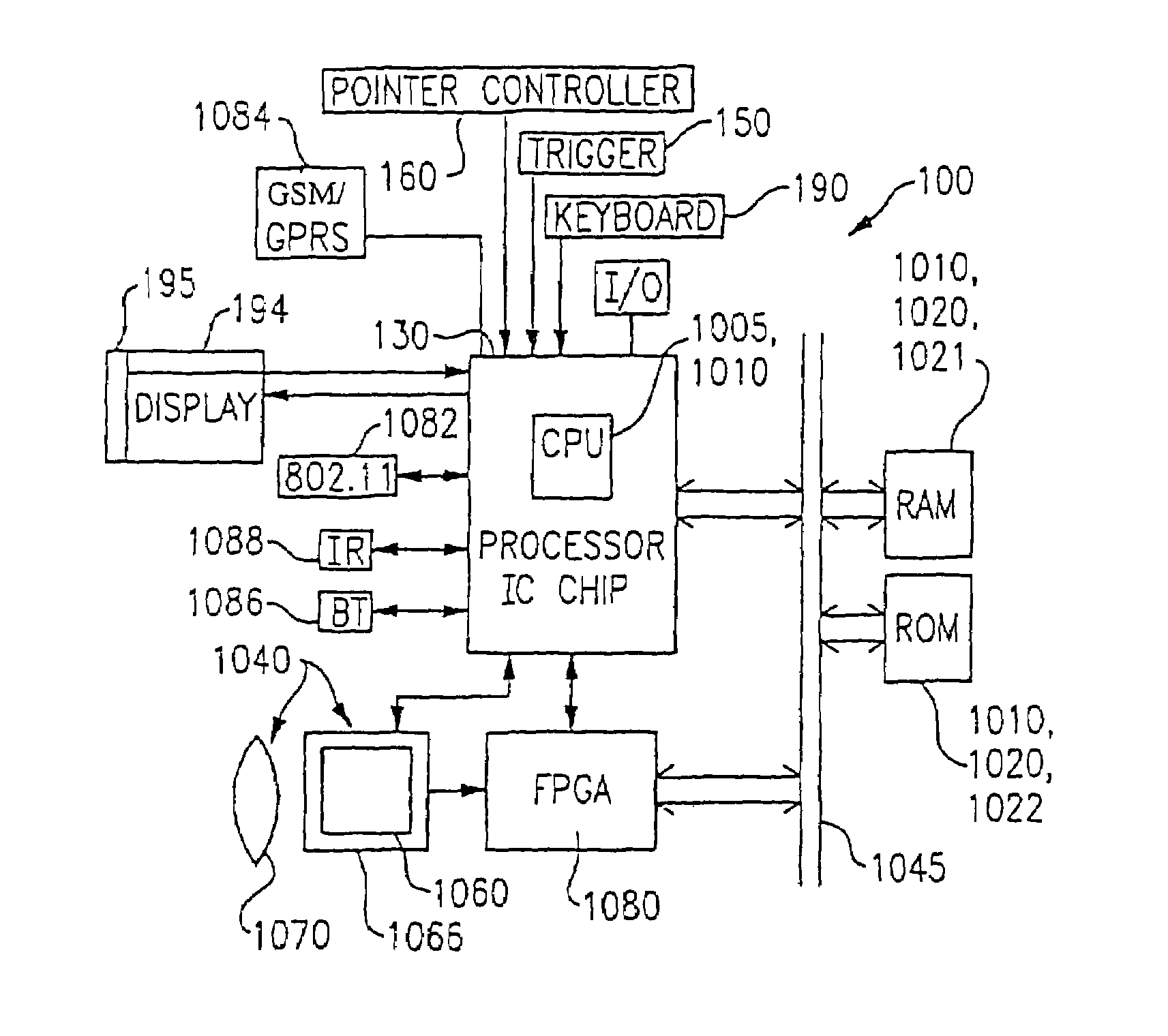 Hand held computer device