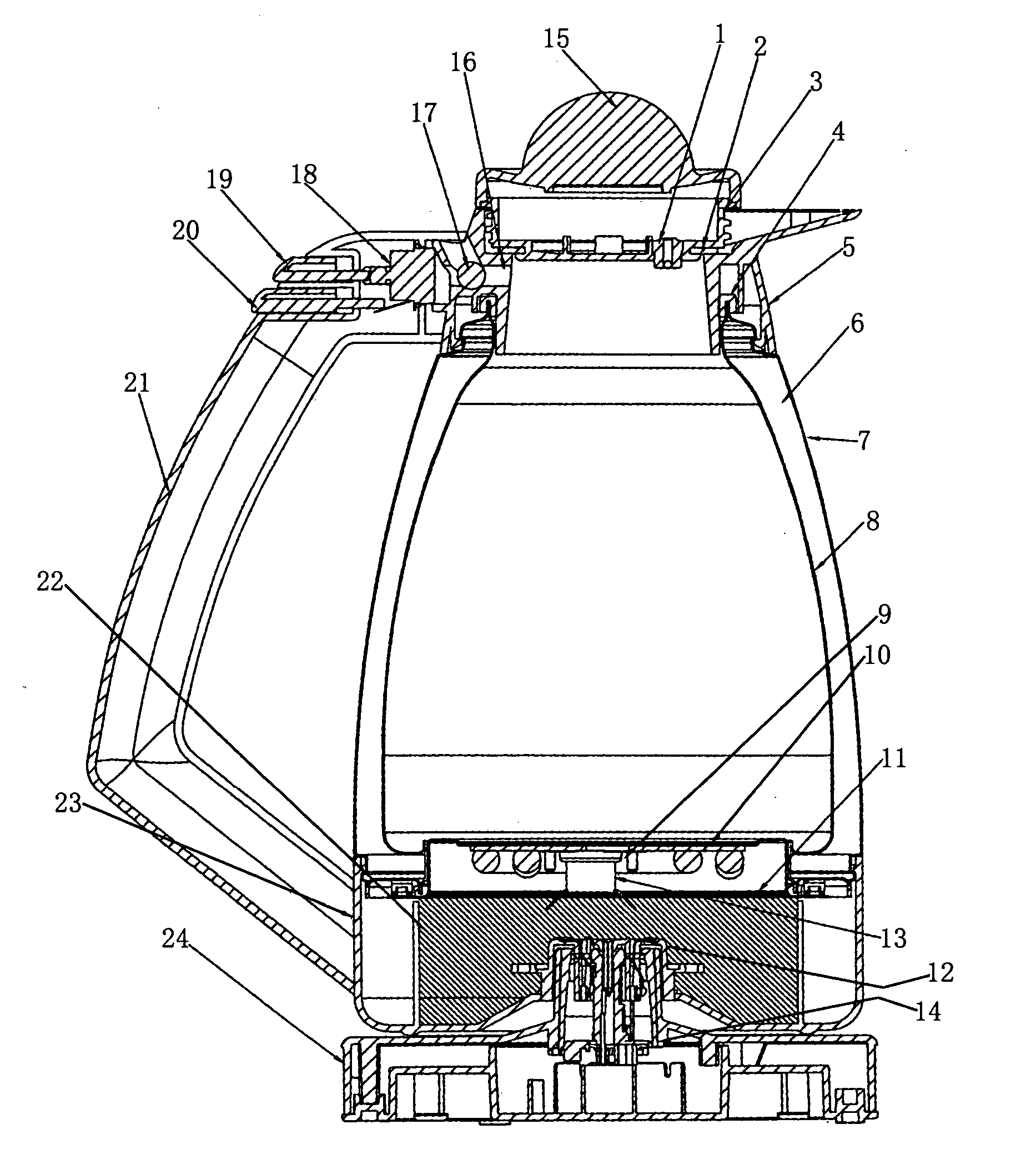 Electric thermos jug