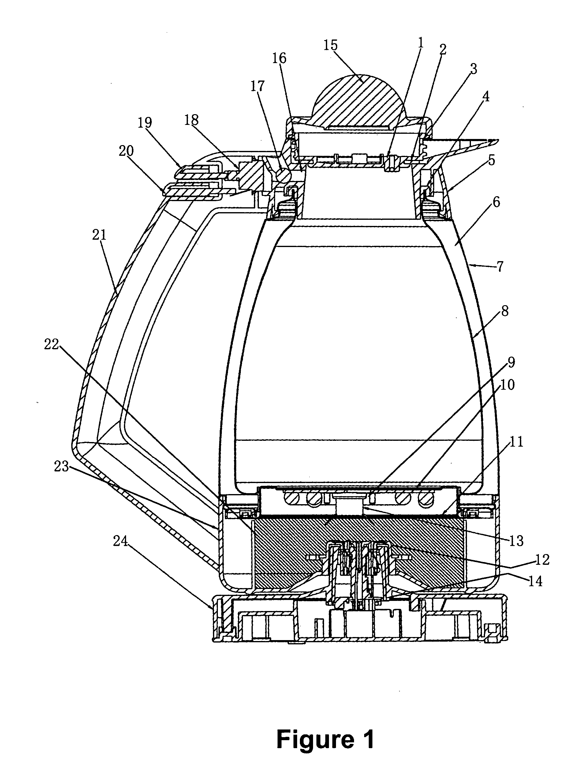 Electric thermos jug