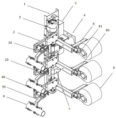 Loading and unloading manipulator of automatic doffing robot of elasticizer