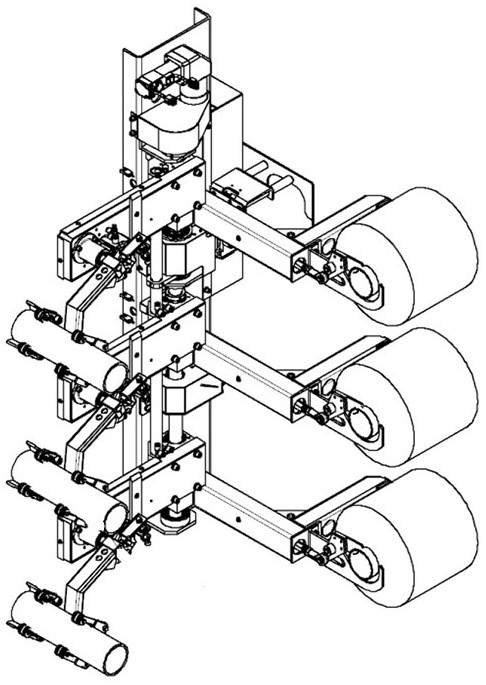 Loading and unloading manipulator of automatic doffing robot of elasticizer