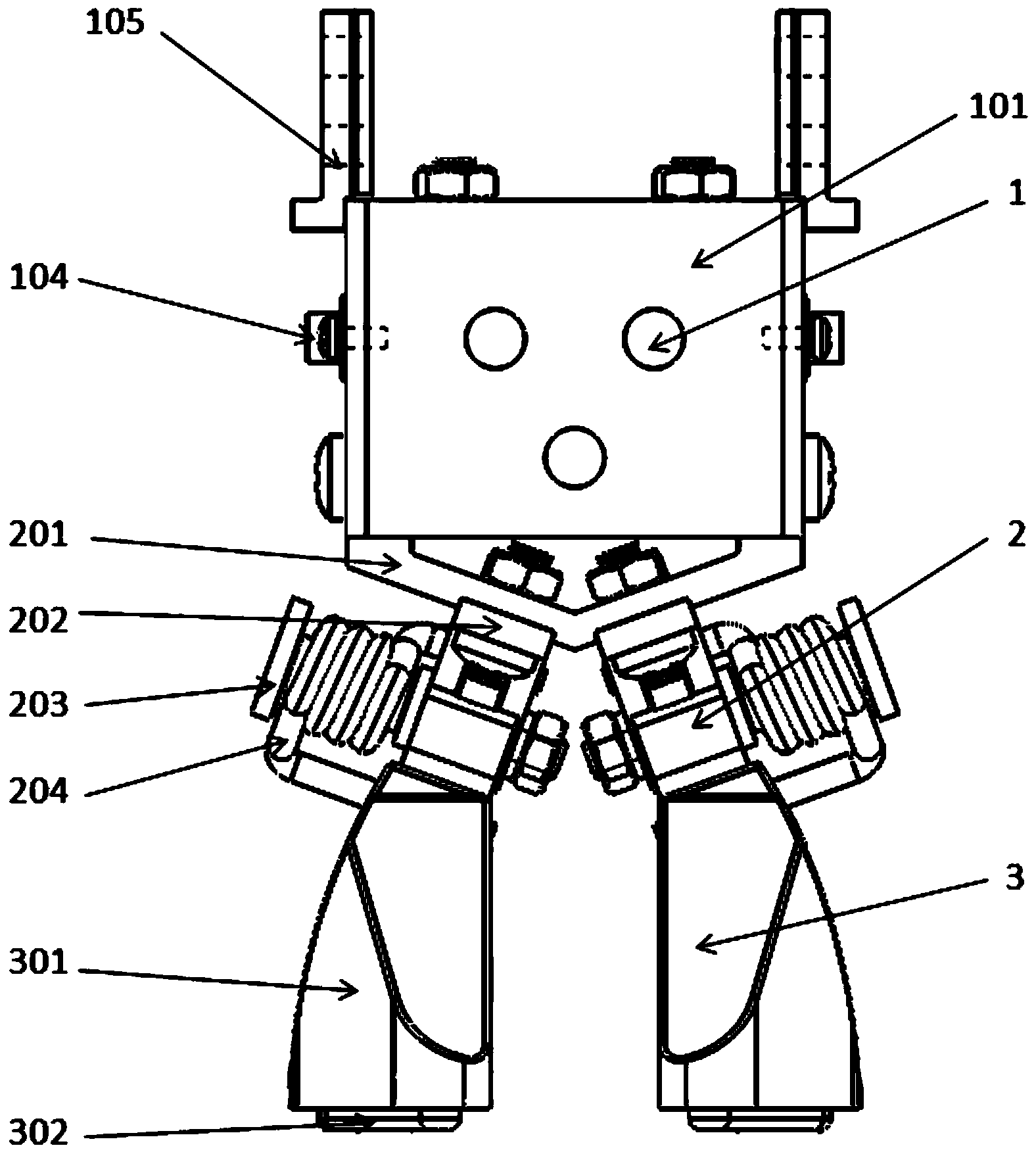 Blue sheep simulation mechanical foot