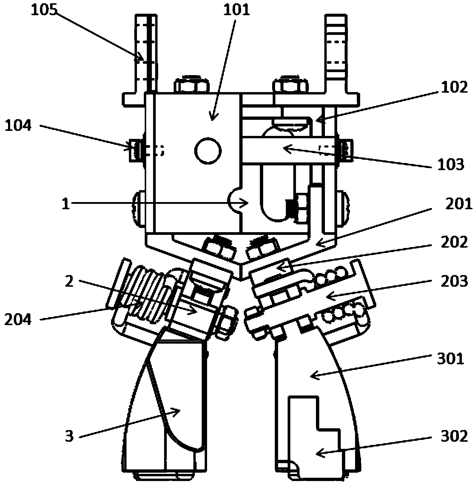 Blue sheep simulation mechanical foot