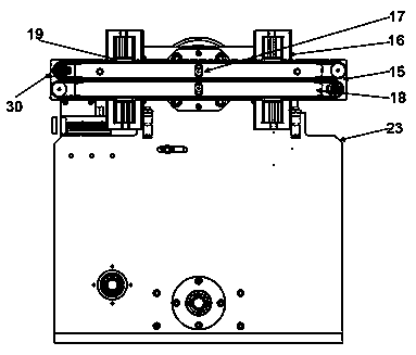 Full-automatic overturn plate positioning mechanism