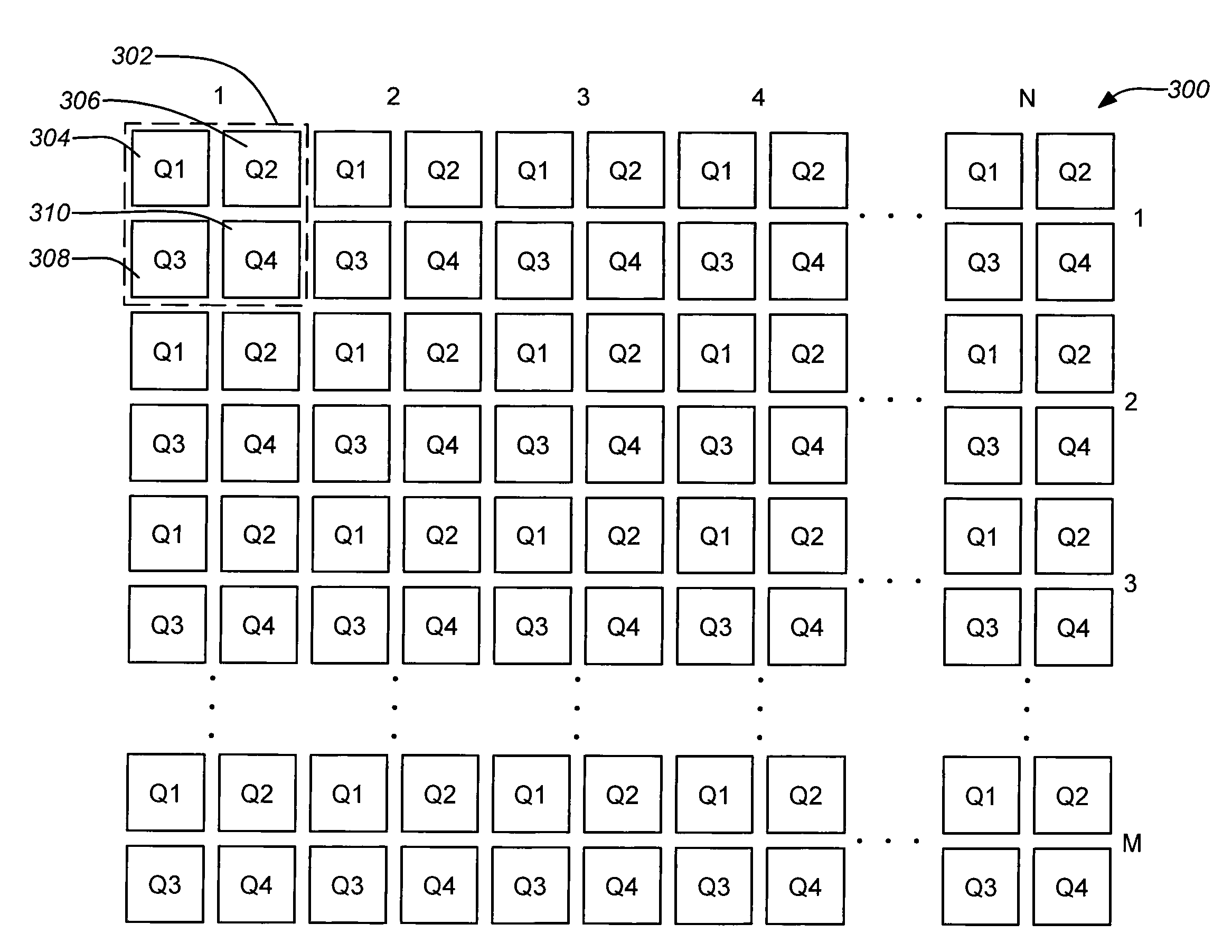 Superpixel multi-waveband photodetector array for remote temperature measurement