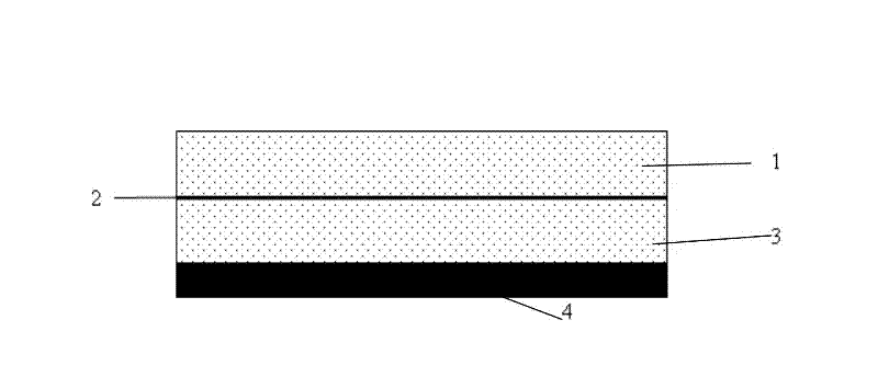 Hybrid fiber reinforced resin matrix sandwich structural absorbing material and its preparation method