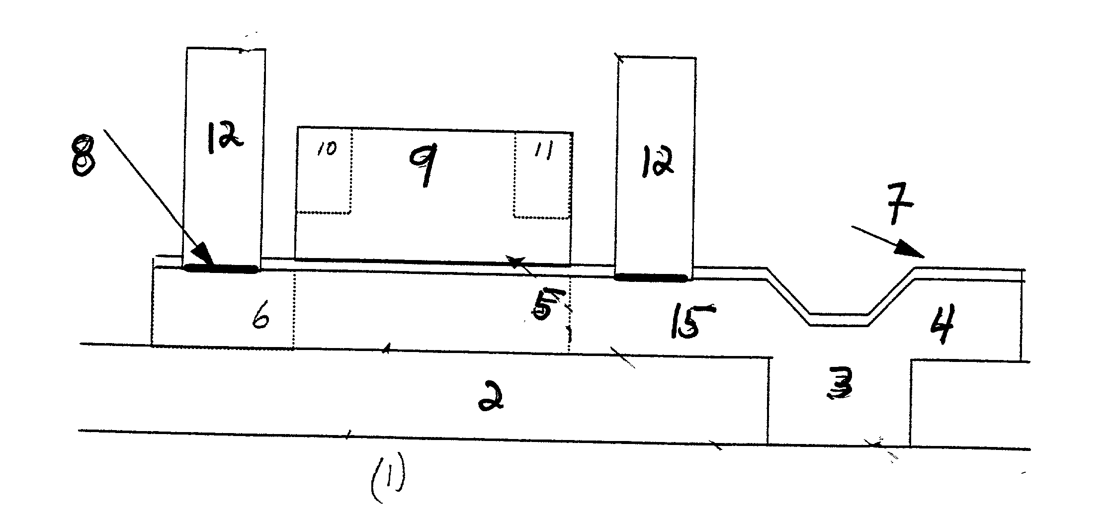 Lateral polysilicon pin diode and method for so fabricating