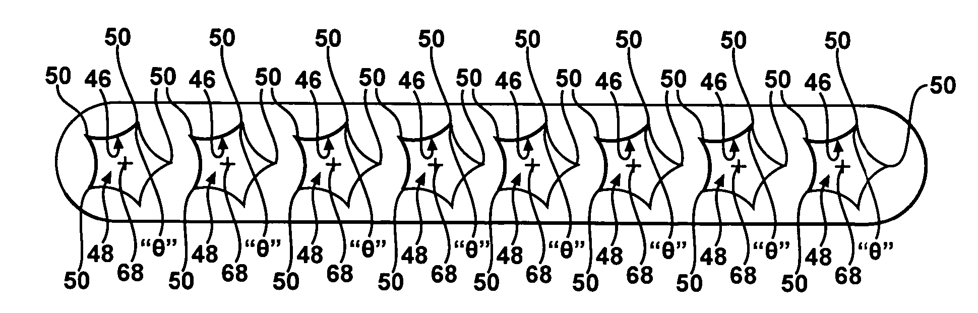 Flat tube evaporator with enhanced refrigerant flow passages