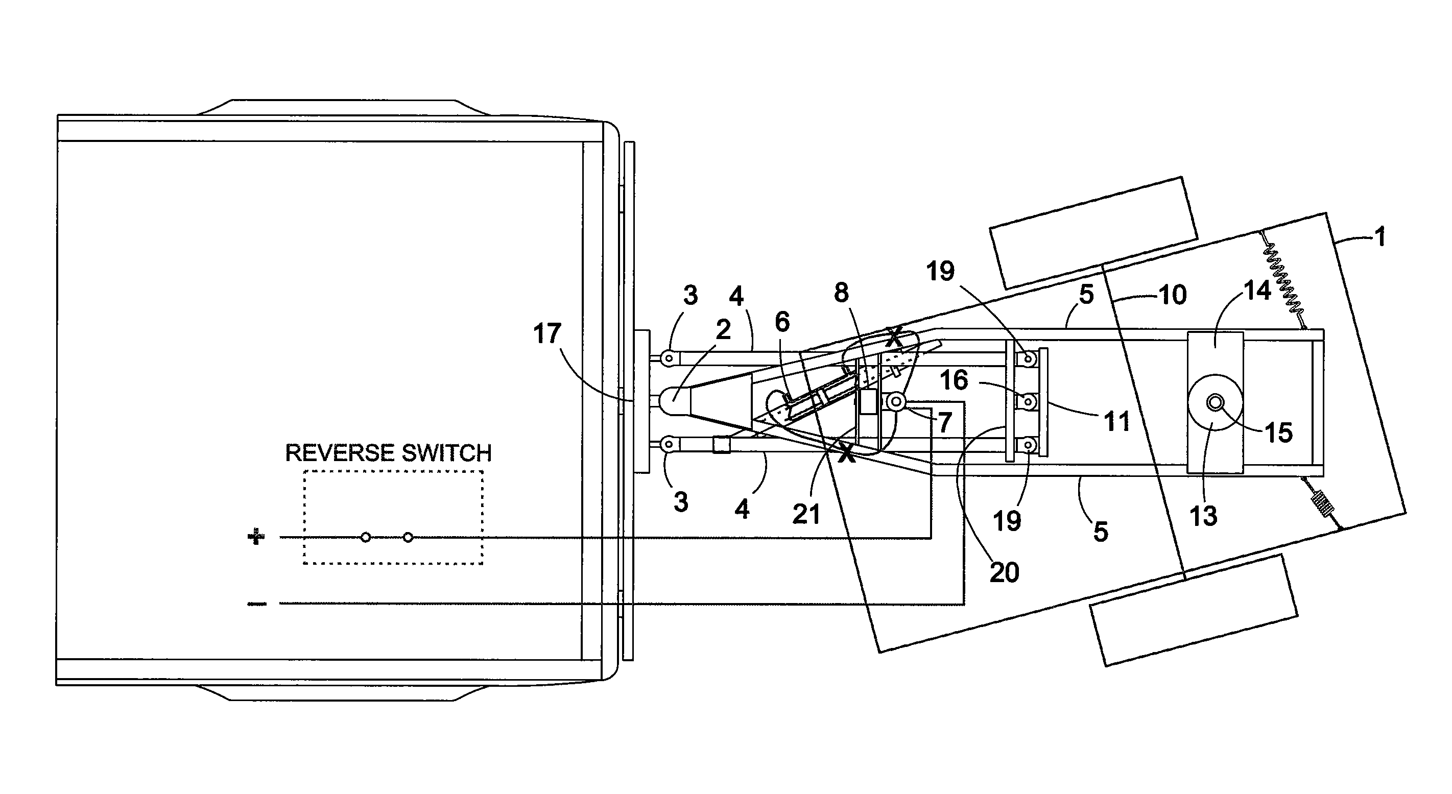 Trailer towing-control apparatus