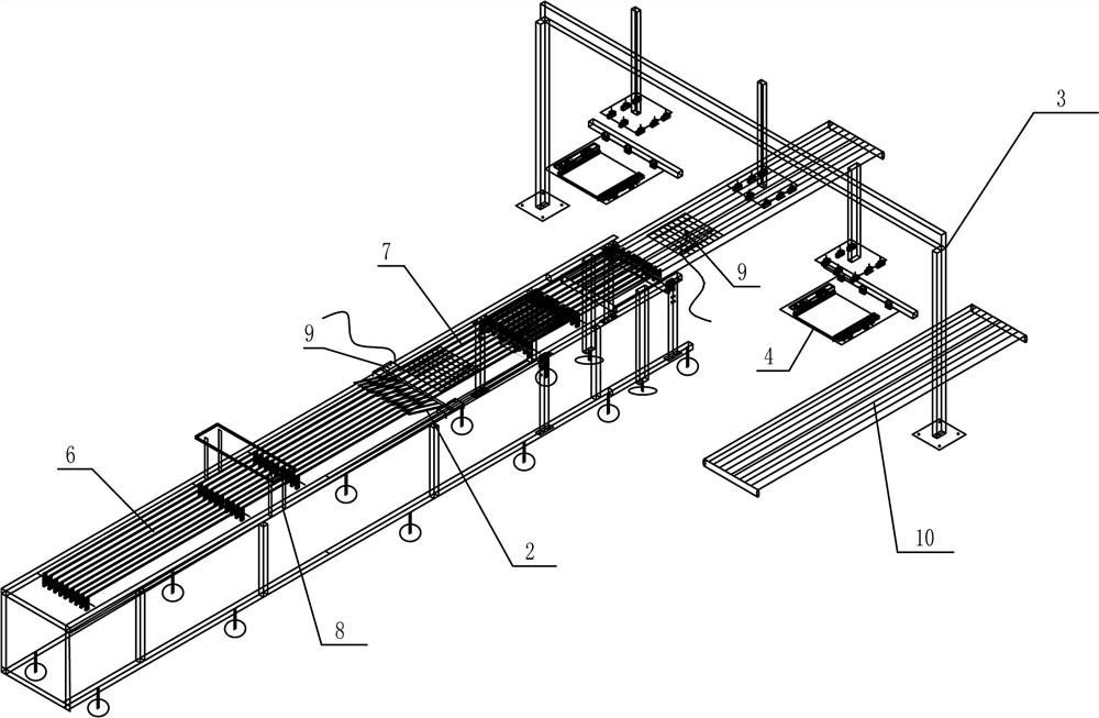 Automatic operation towel sewing production line and method