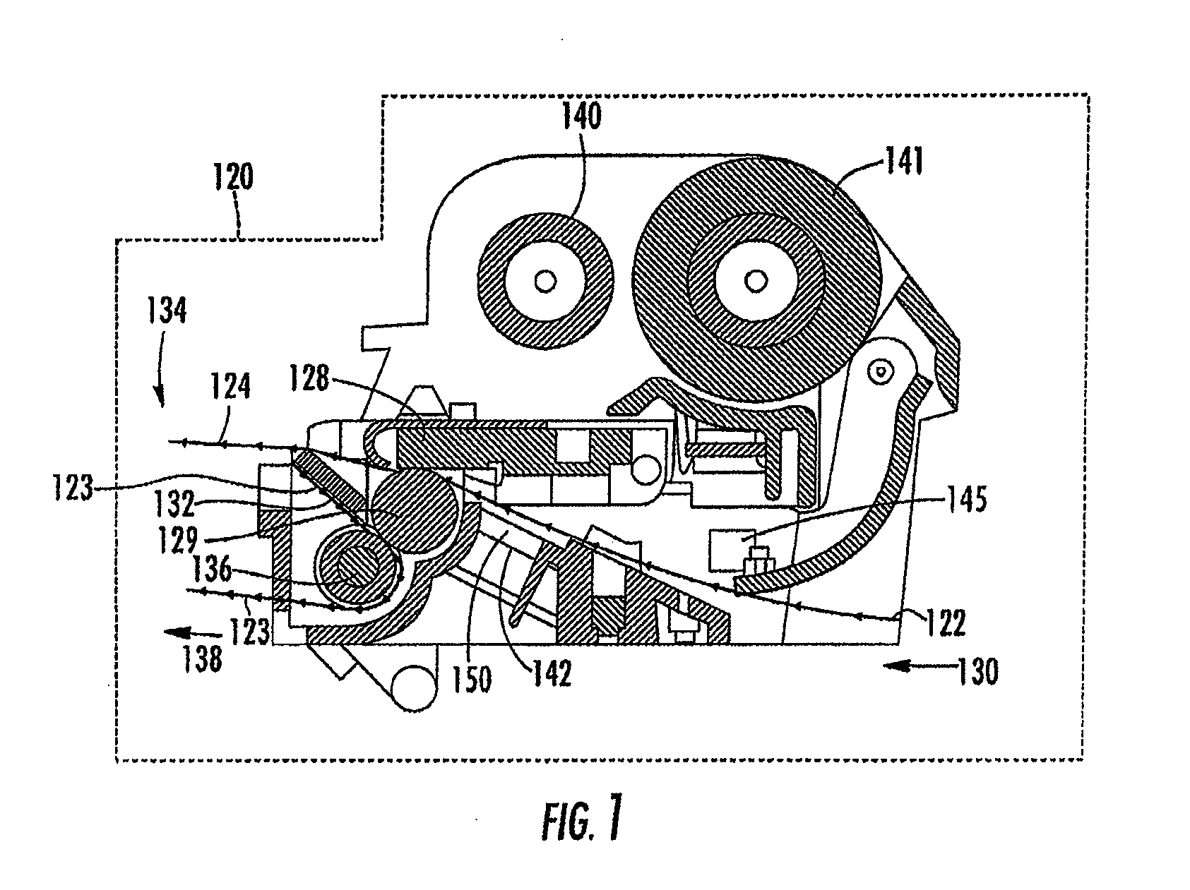 Encoding module, associated encoding element, connector, printer-encoder and access control system