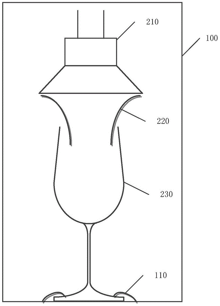 Glass cup resonance breaking demonstration instrument