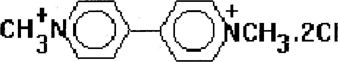 Weeding water aqua prepared by binary combination of gramoxone and glyphosate and preparation method thereof