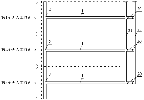 A t-shaped roadway layout suitable for intelligent unmanned working face