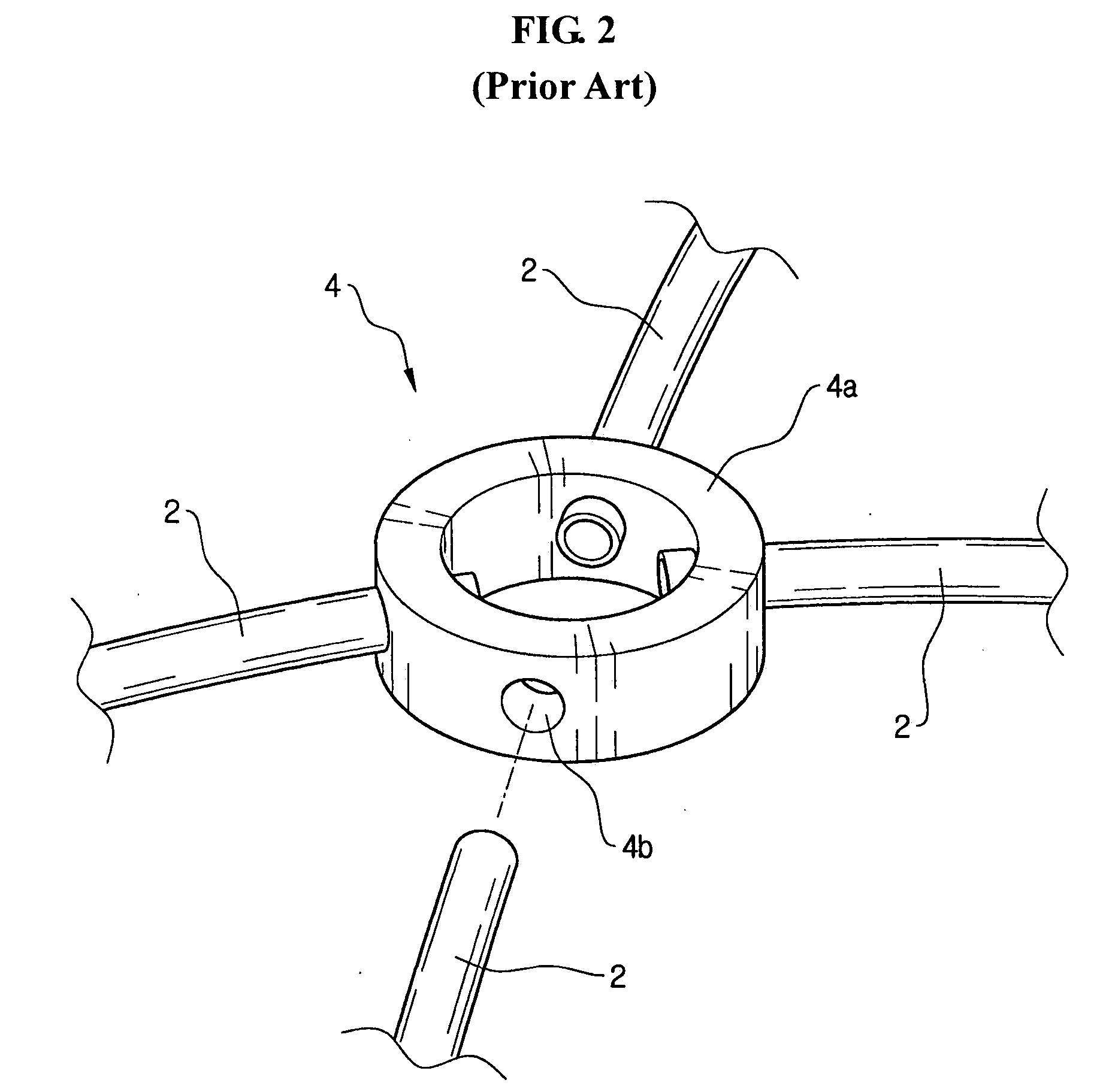 Connector for tent pole