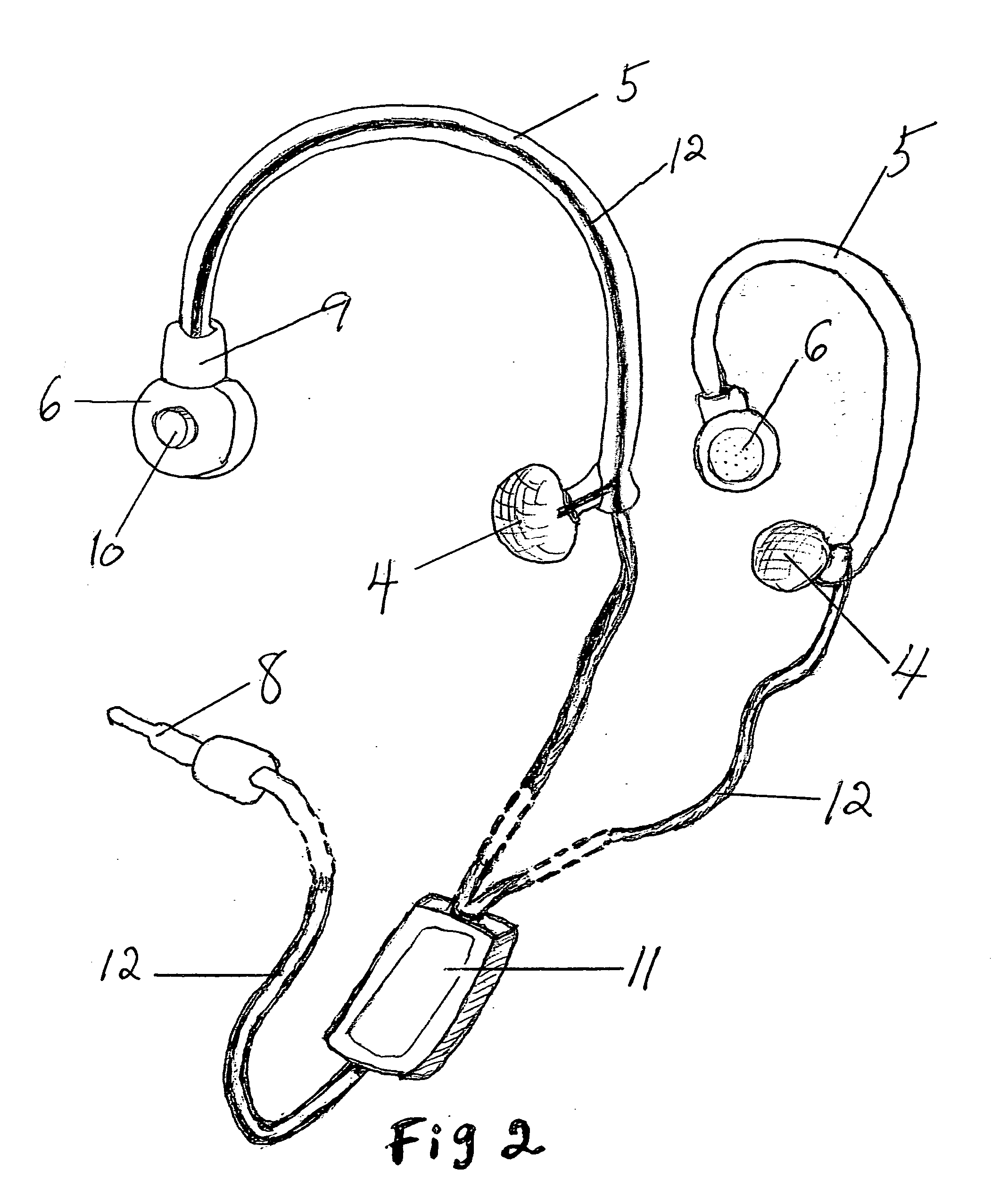 Vibrating earphone with enhanced base sound effect