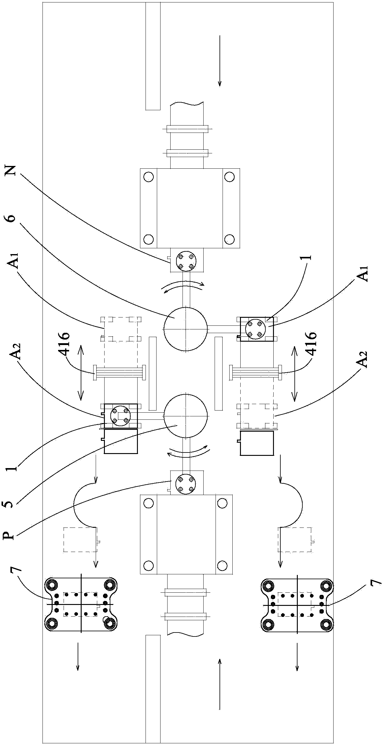 Laminated battery cell preparation device