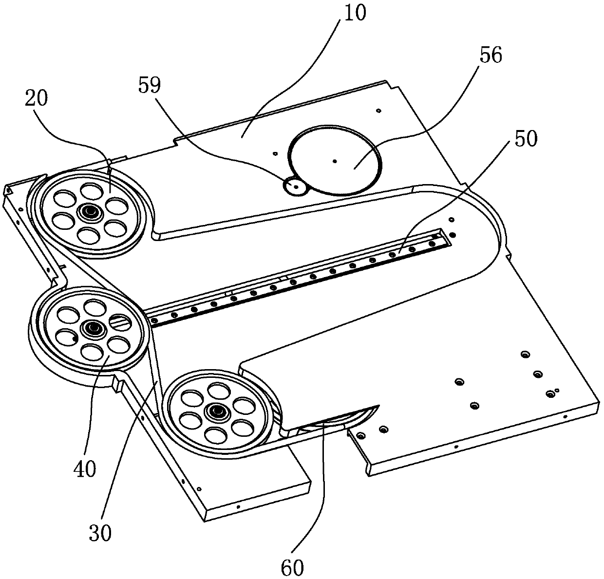 Take-up and pay-off buffering structure for mooring unmanned aerial vehicle and working method thereof