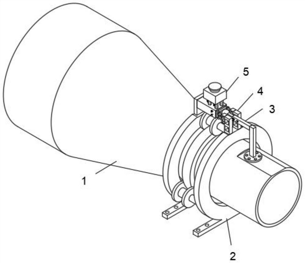 Butter adding device for supporting ring of concrete truck