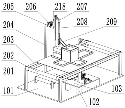 Folding packaging and sealing equipment for clamshell packaging boxes