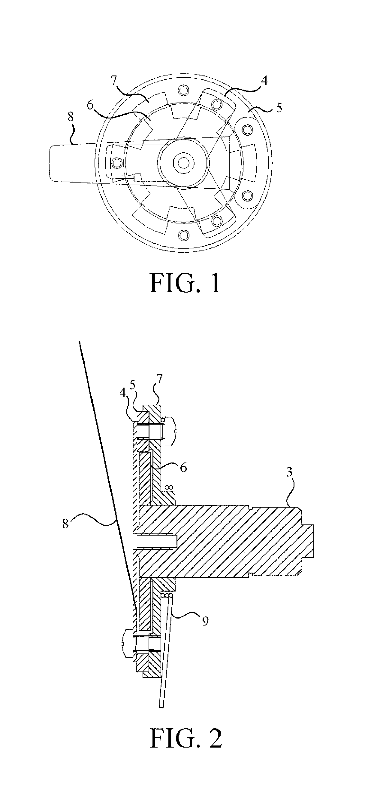 Electrically controlled silicon oil fan clutch rotary valve device