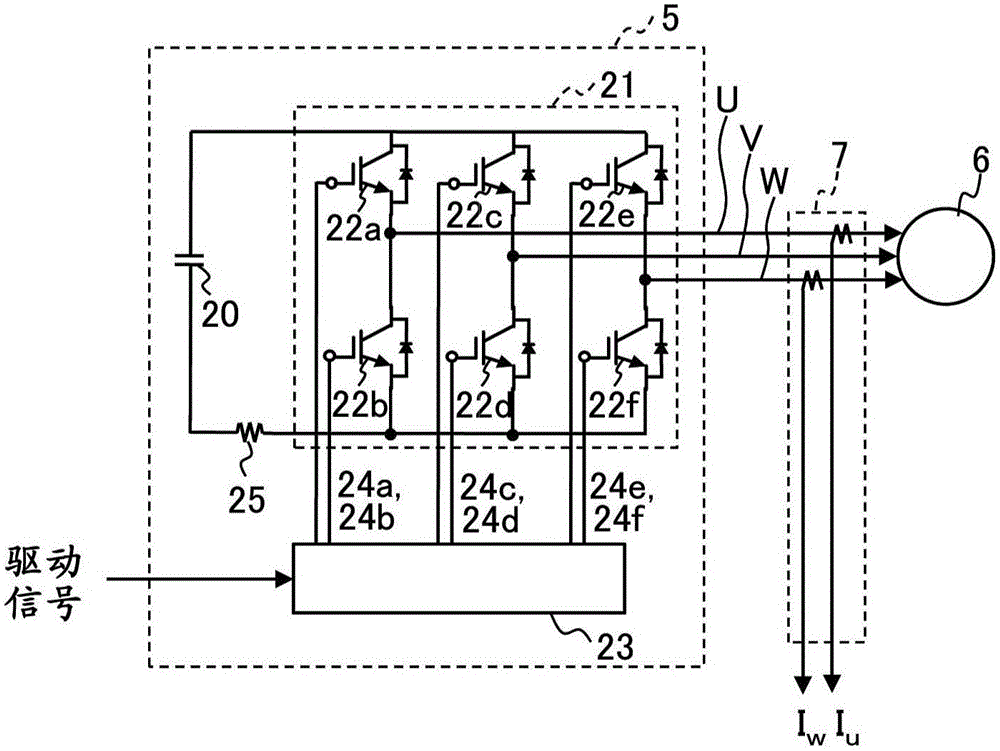 Motor control device, compressor, air conditioner and program