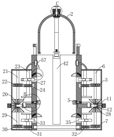 Handheld Chinese cabbage picking winding type wrapping and sealing integrated processing device