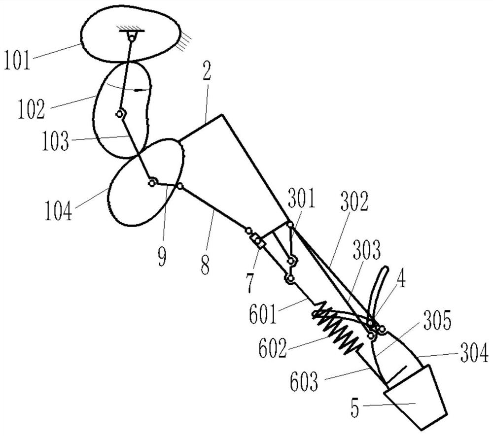 Probing type seedling taking device and one-way feeding seedling taking method