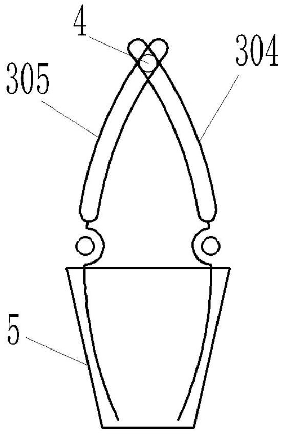 Probing type seedling taking device and one-way feeding seedling taking method