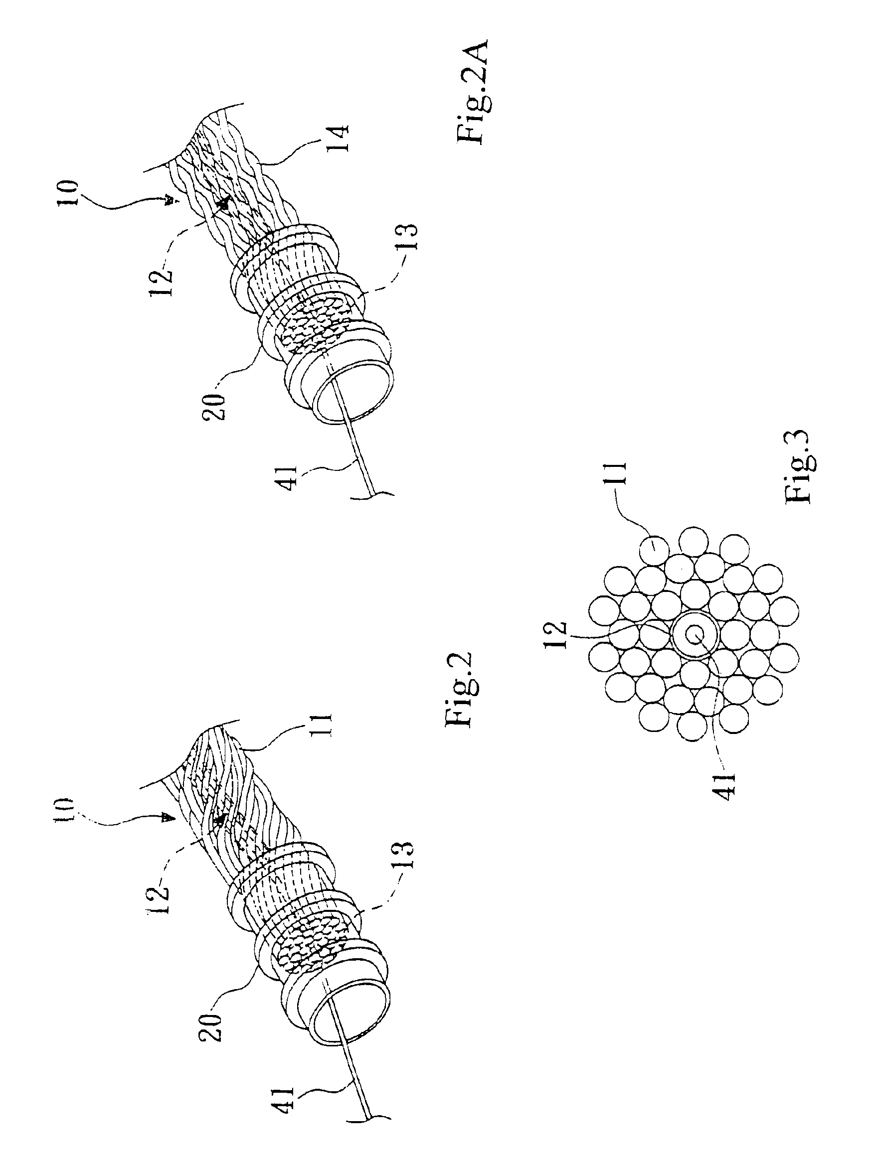 Structure of luminous pet lead