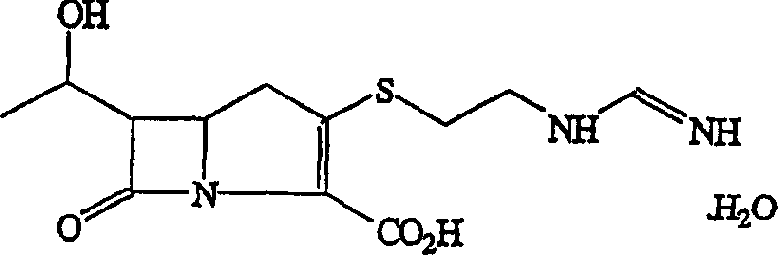 Process for the preparation of imipenem