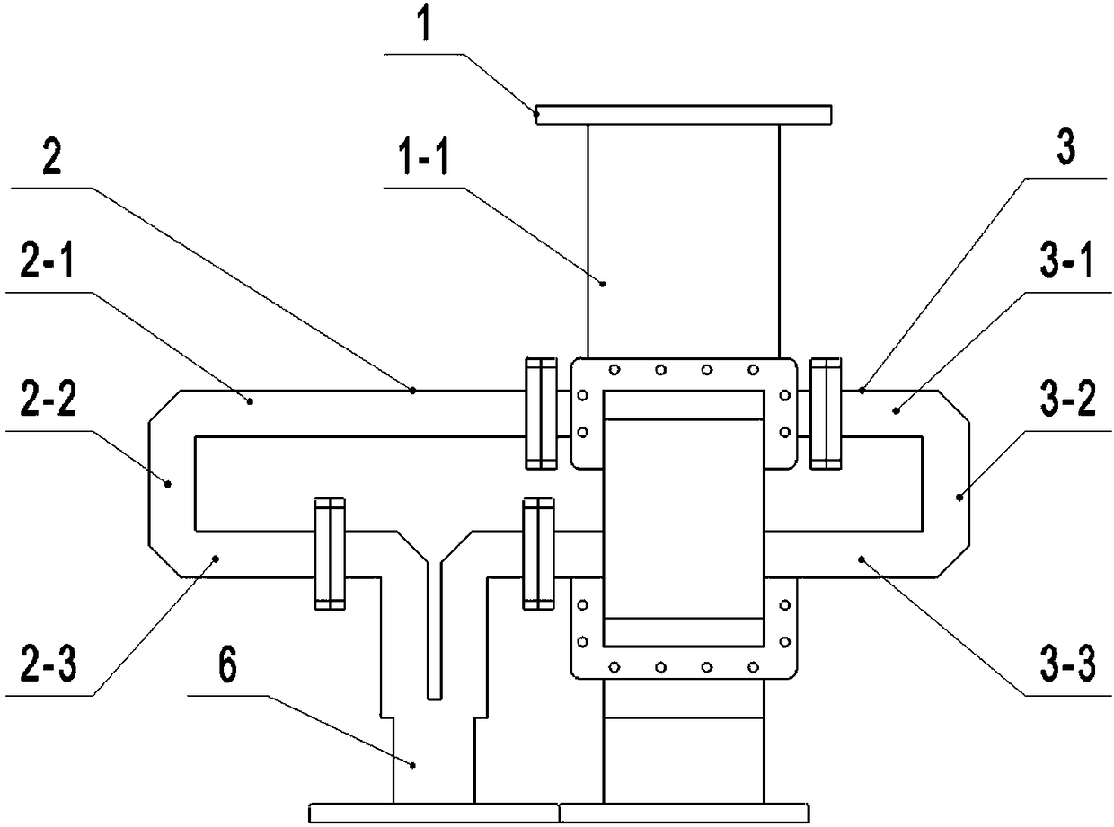 Broadband equal phase output orthogonal mode coupler