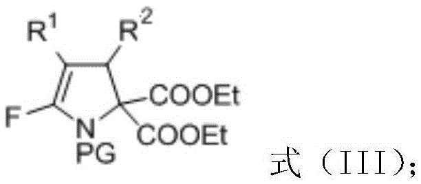 5-fluoro polysubstituted pyrroline derivative and preparation method thereof