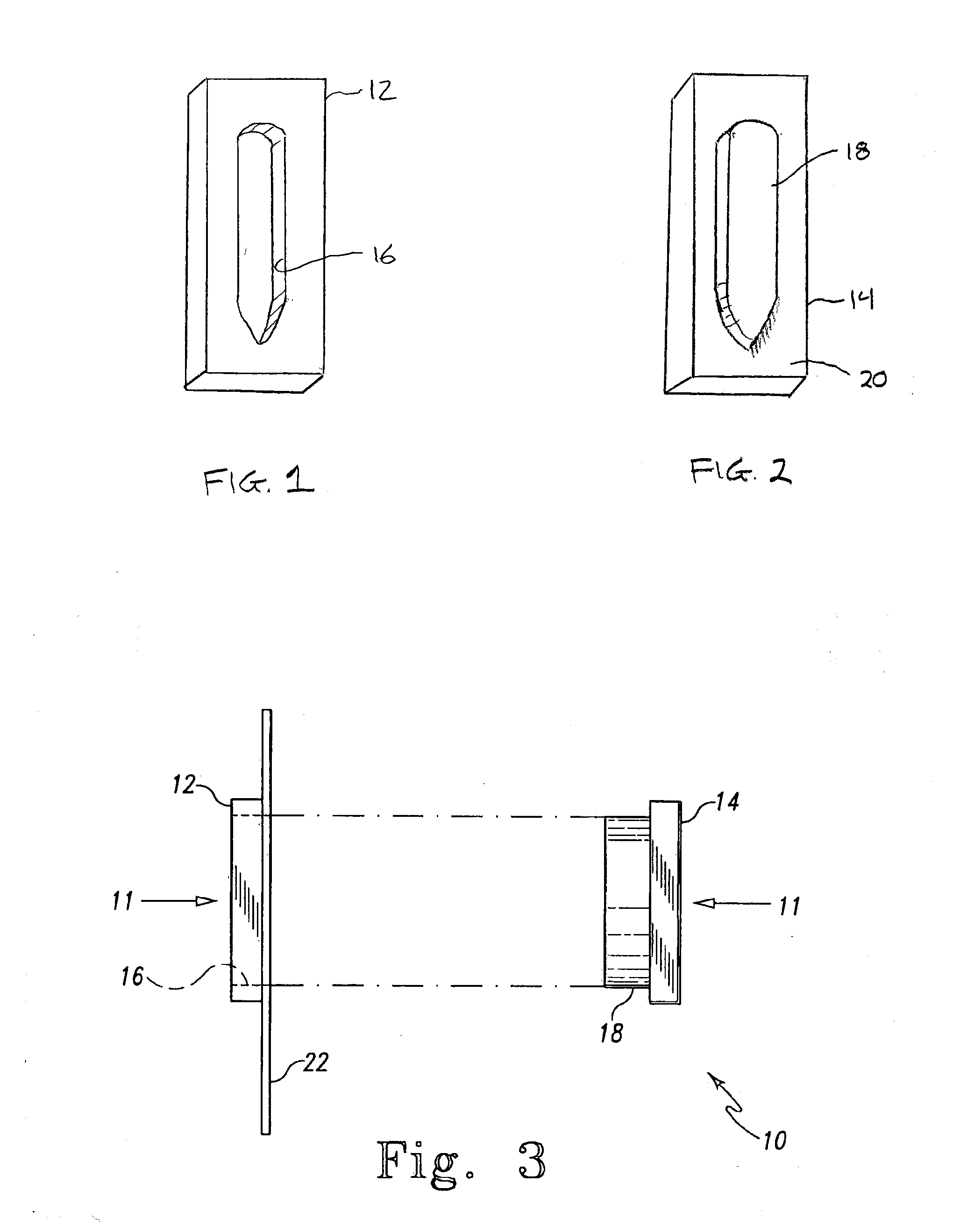 Method of producing collar stays from identification cards