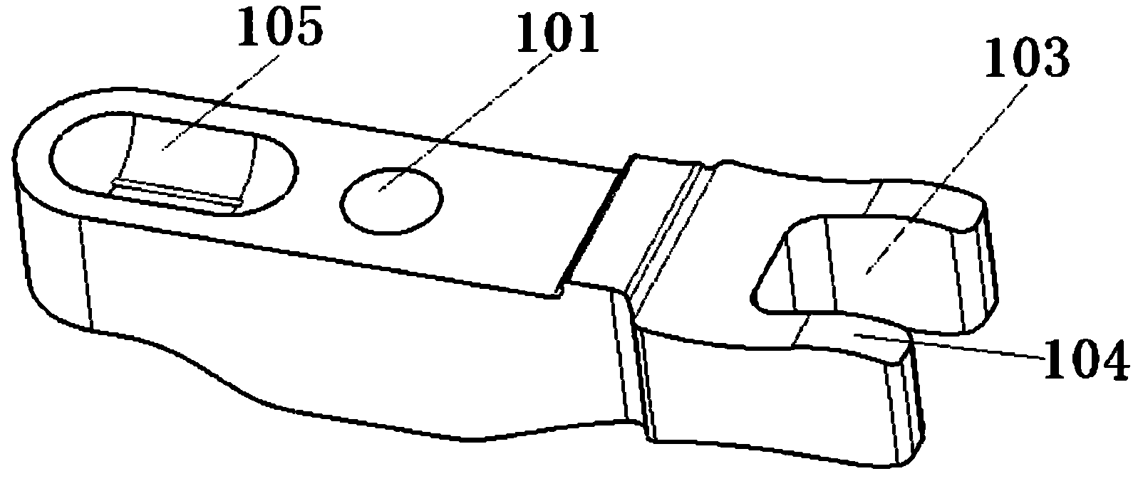 Diesel engine oil injector hold-down device