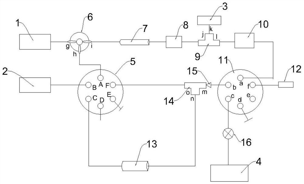 Solid phase dehydration extraction-supercritical fluid chromatography-mass spectrometry online analysis system and method