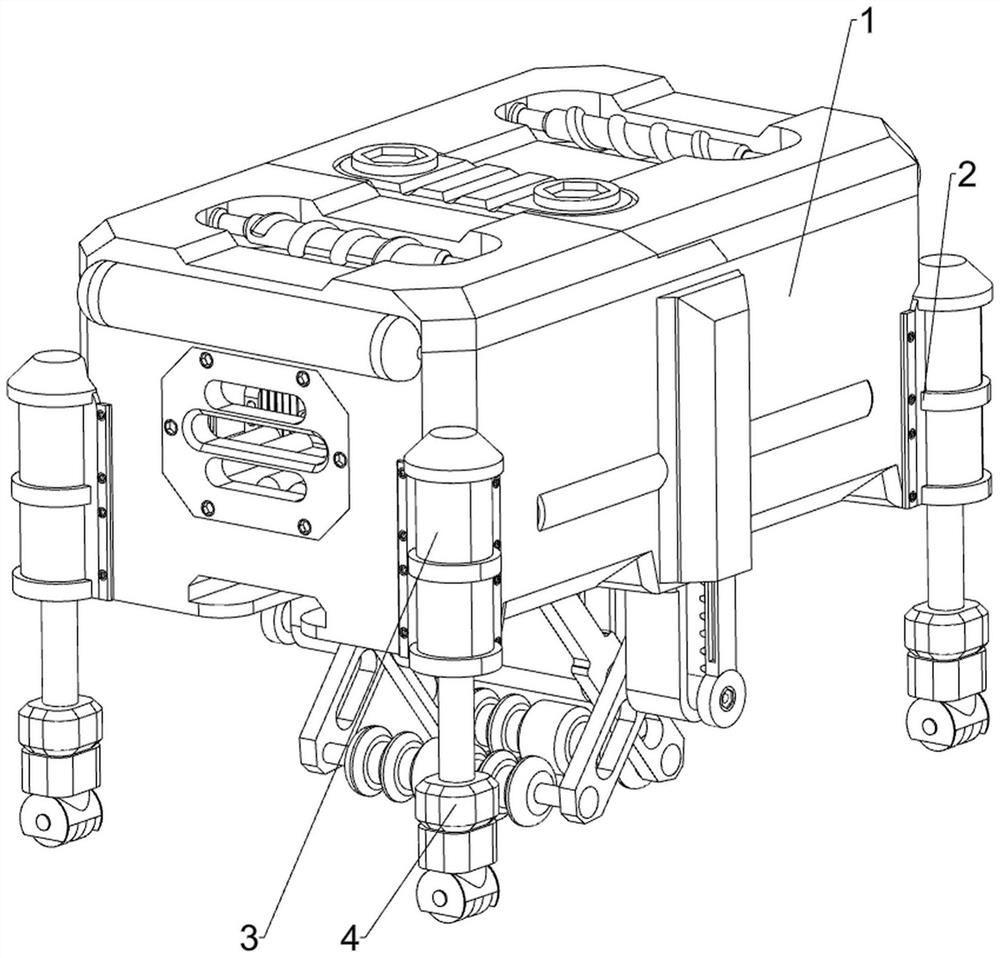 Fixing and placing device for electromechanical equipment