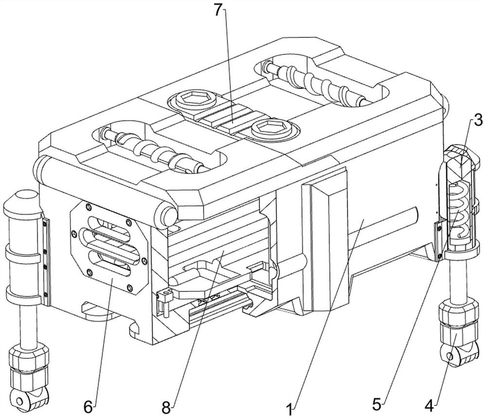 Fixing and placing device for electromechanical equipment