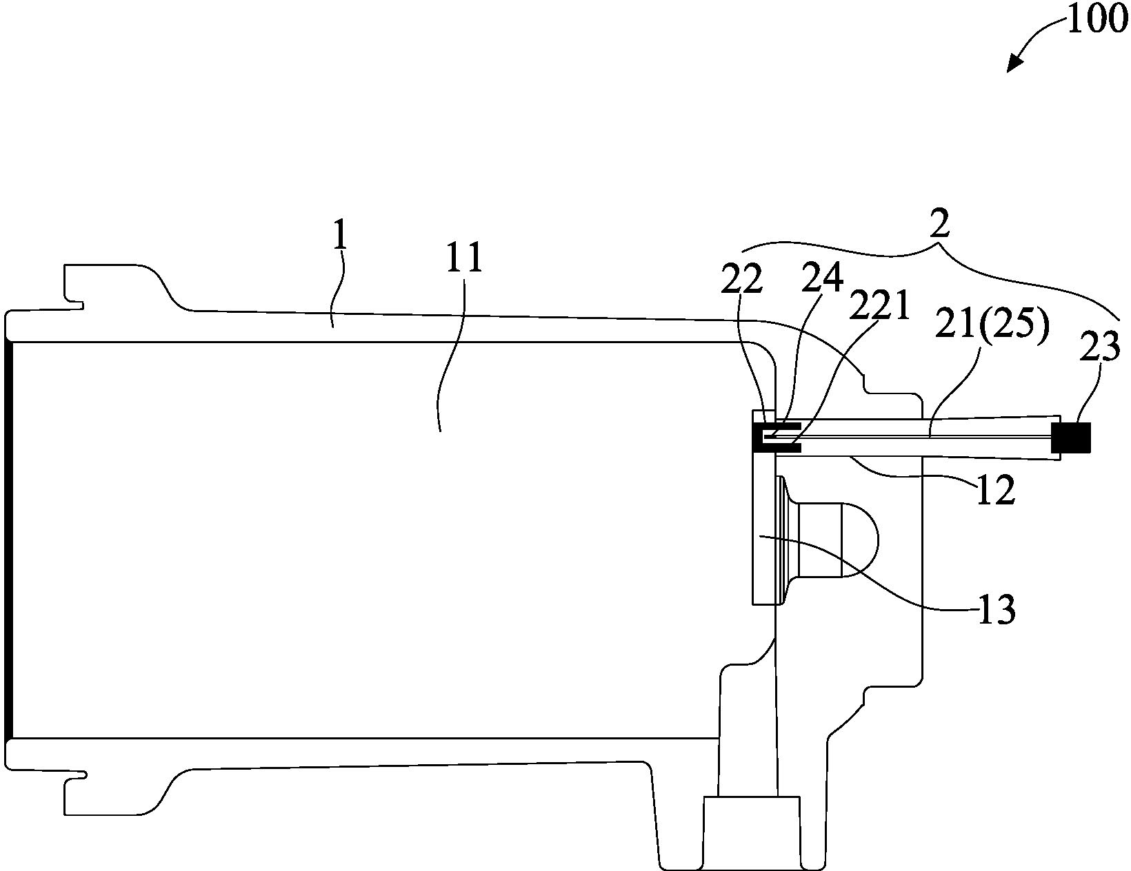 Optical fiber composite contact case for measuring temperature of high-voltage switch contacts and production method thereof