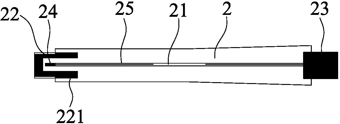 Optical fiber composite contact case for measuring temperature of high-voltage switch contacts and production method thereof