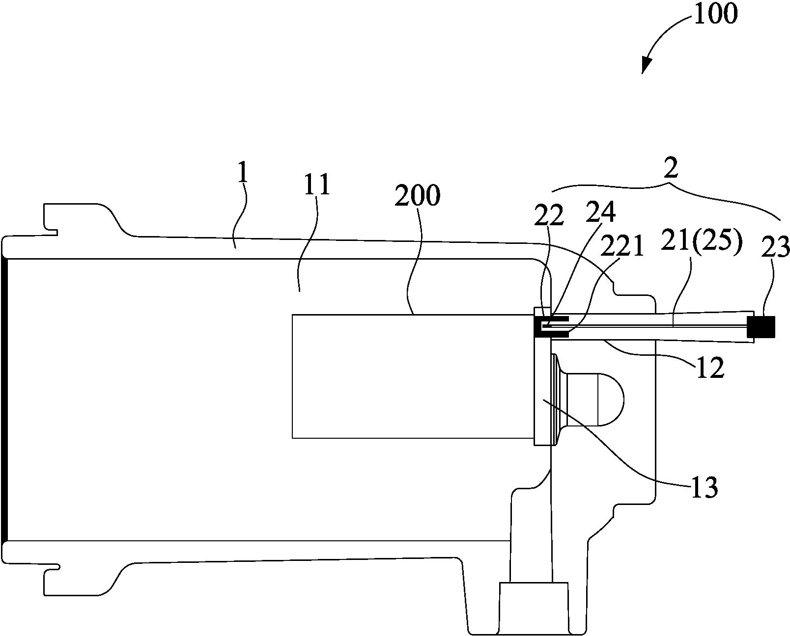 Optical fiber composite contact case for measuring temperature of high-voltage switch contacts and production method thereof