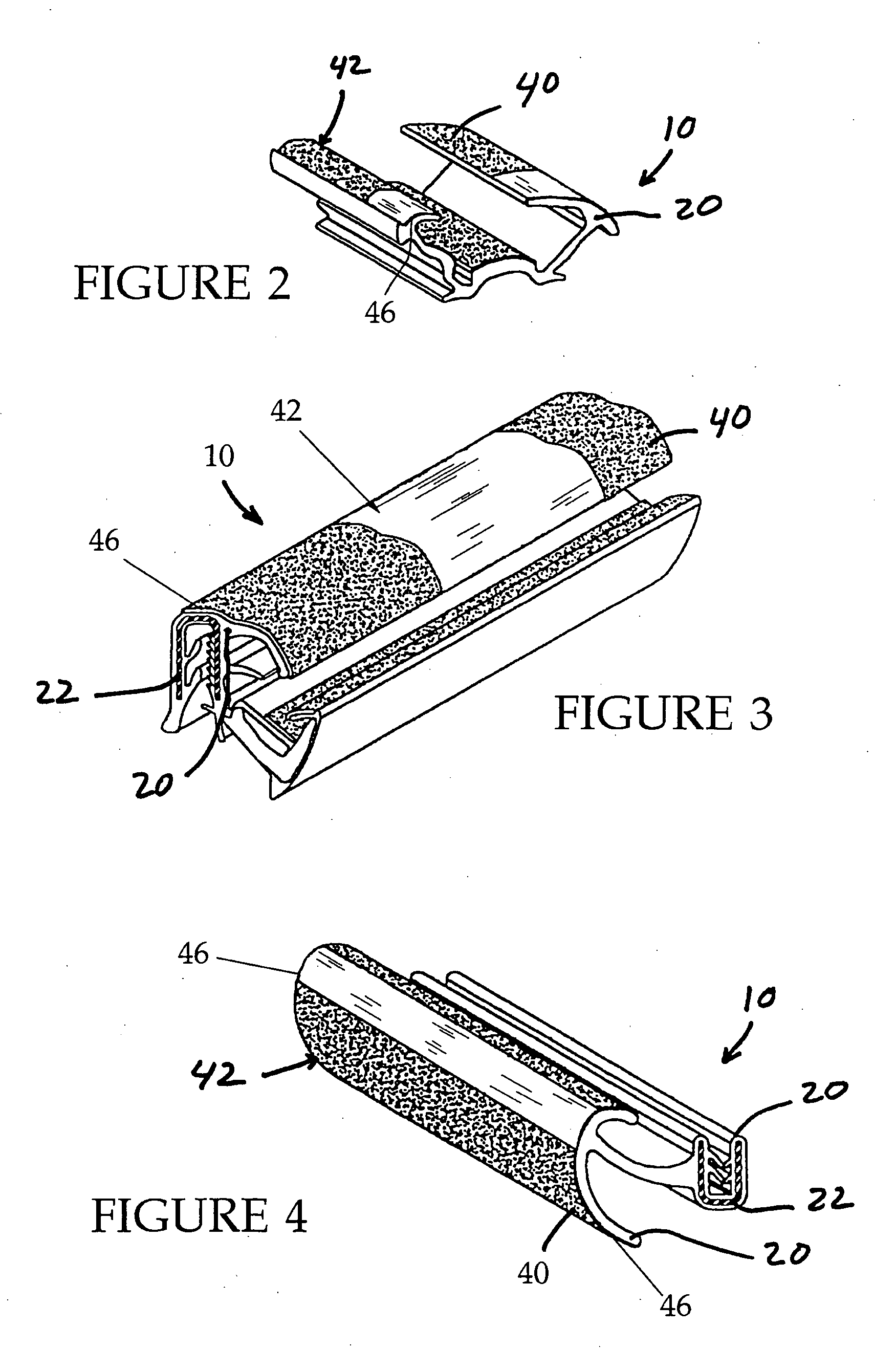 Surface treated particulated polymeric matrix for forming an exposed surface of a weatherseal