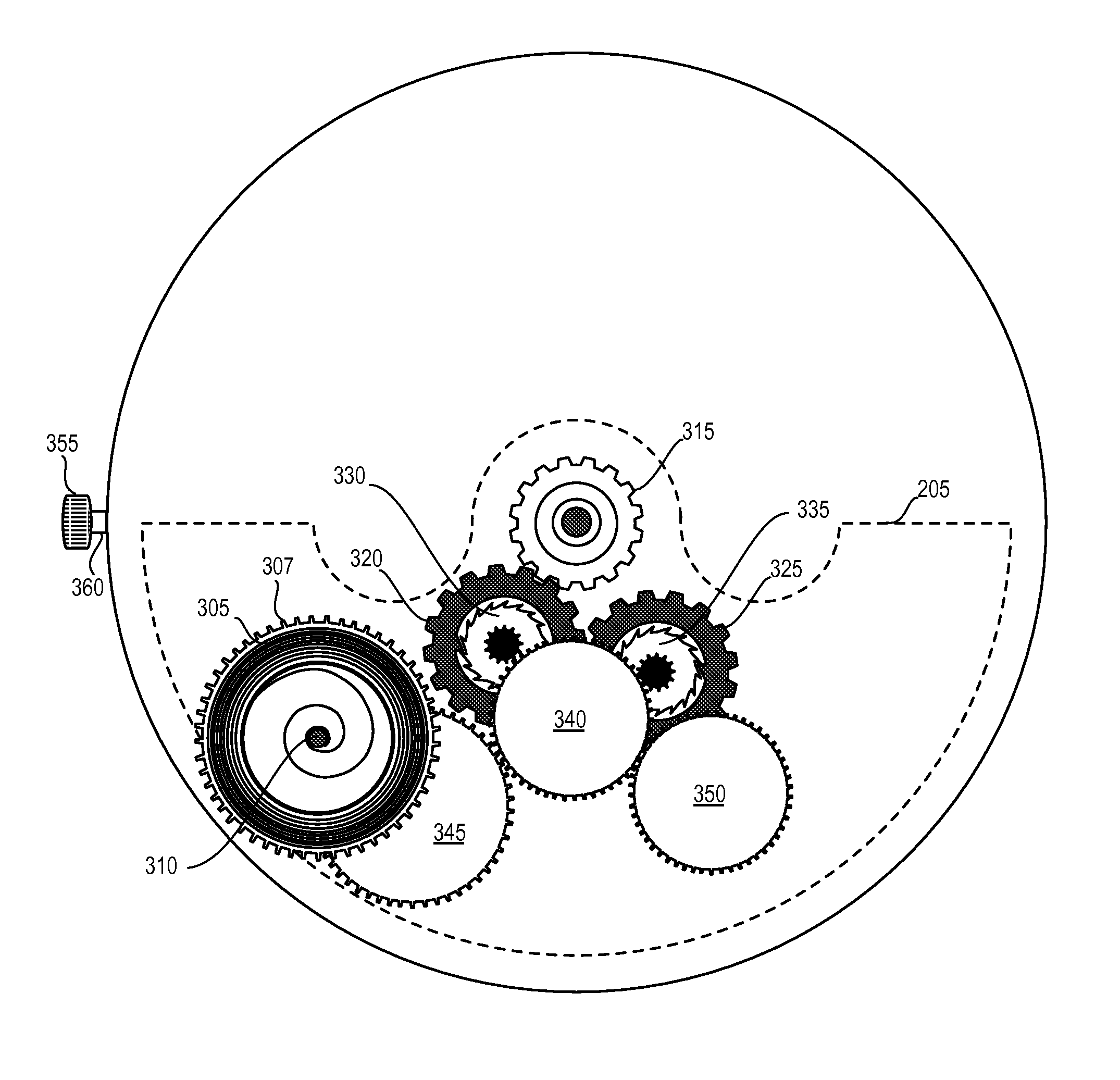 Self-winding mechanical watch with activity tracking